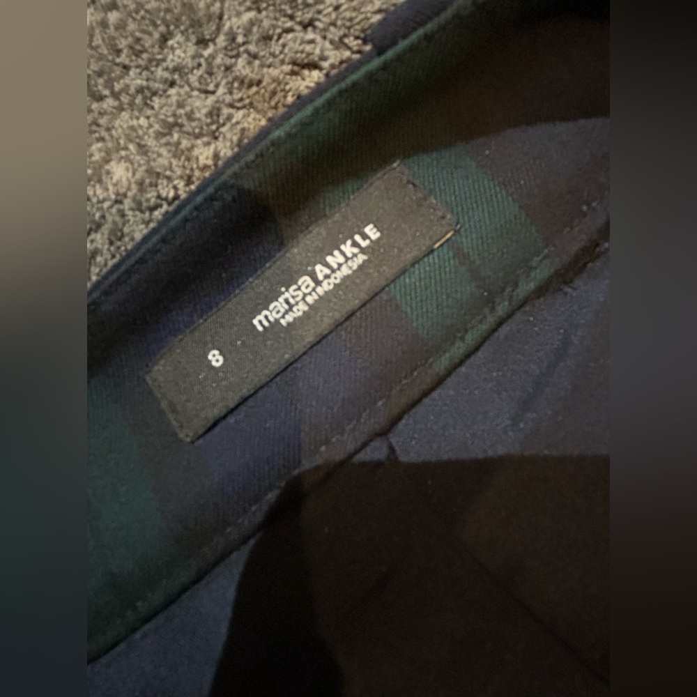 LOFT Size 8 Blue Green Plaid Dress Pants - Picture 5 of 6